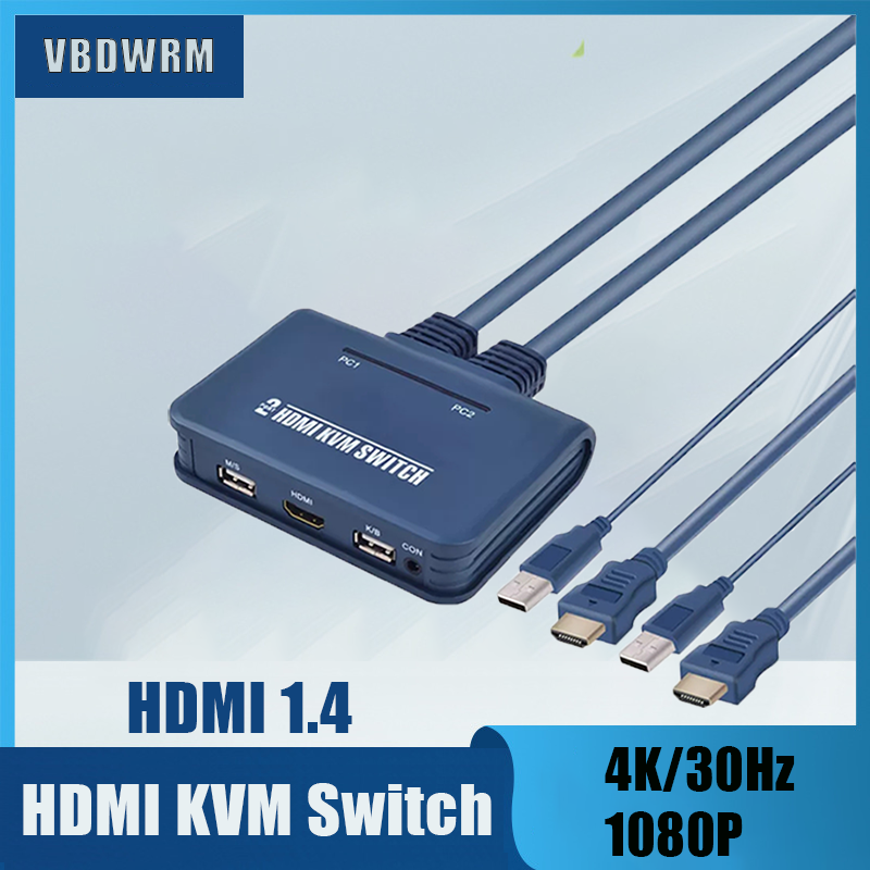 2 Ʈ 4K HDMI ȣȯ KVM ġ, ̺, 4 Ʈ HD KVM USB HDMI ȣȯ ó й 1080P 4K/30Hz